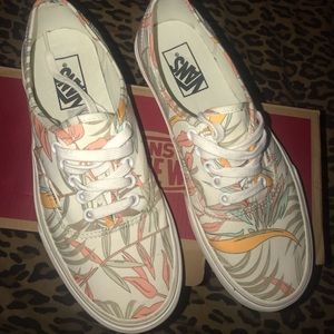 Floral Print Vans
